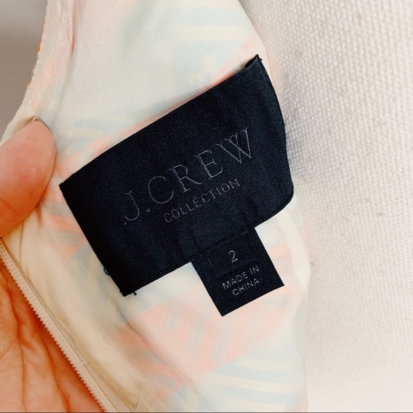 J. Crew Collection Silk printed shift dress M1354 - Picture 5 of 7